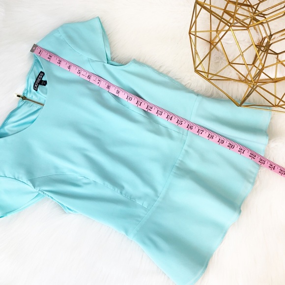 Express Women’s Blouse Peplum Dress Shirt Top S - Picture 4 of 6